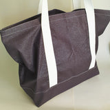 Shimmer Midnight blue tote bag, cotton bag, reusable grocery bag.