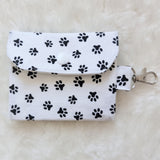 Paw print on your heart print Card Holder, Coin Purse, Key Wallet Pouch.