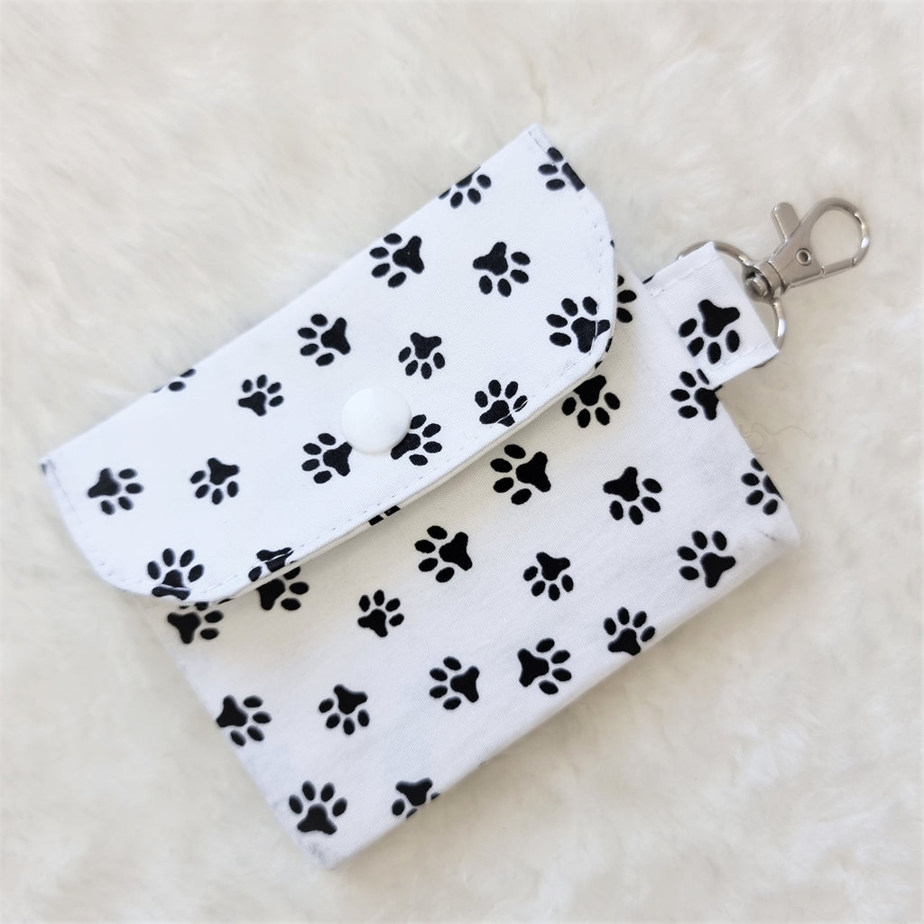 Paw print on your heart print Card Holder, Coin Purse, Key Wallet