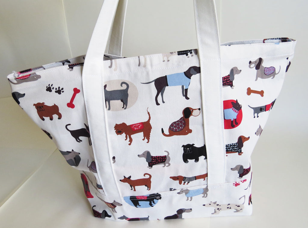 Knitting Bag, Shopping Bag, Canvas Tote Bag, Printed Tote Bag
